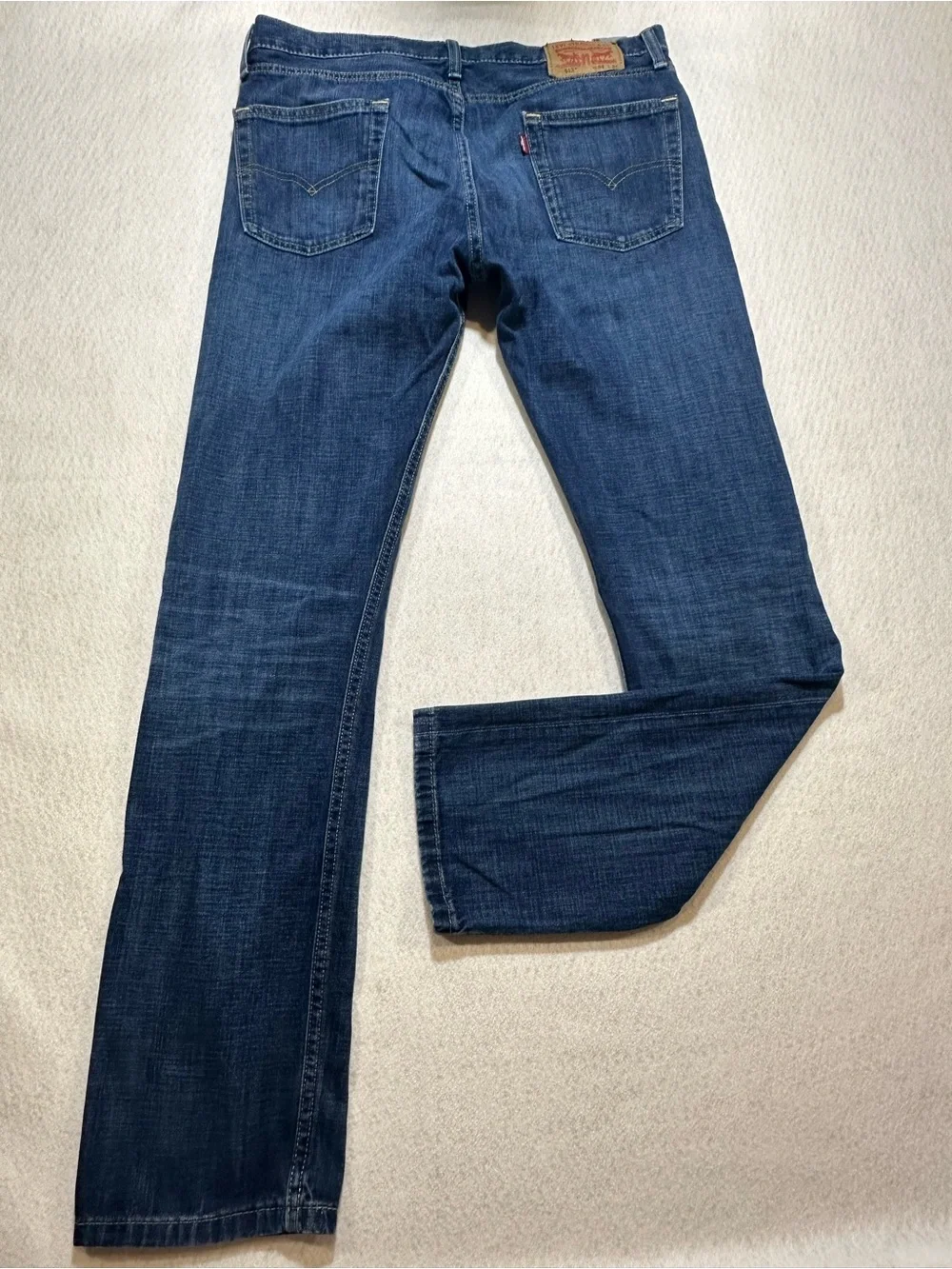 Levi's 513 Men's Straight Jeans in Blue Denim size 34/34